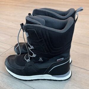 Kamik Black and Gray Kids Snow Boots